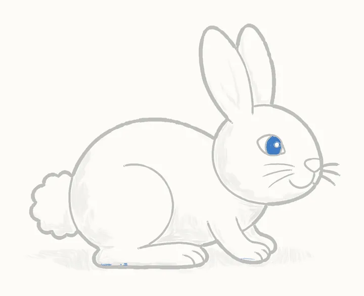How to draw a bunny, step 15: the darks