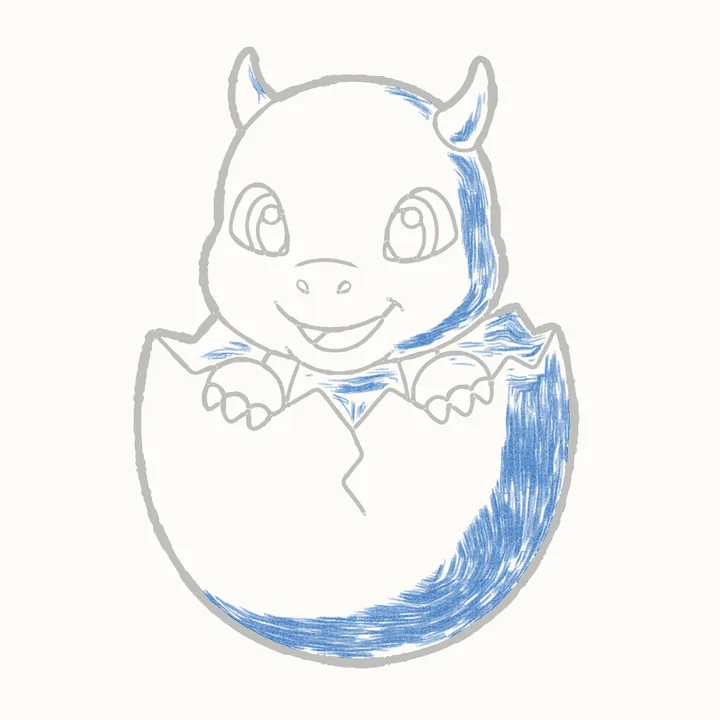 How to draw a dragon, step 10: shading