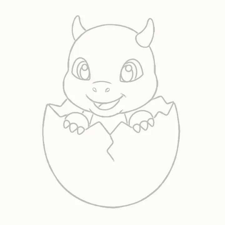 Cómo dibujar un dragón, paso 15: borra las guías