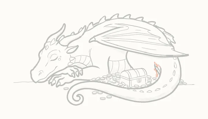 Como desenhar um dragão dormindo, passo 47: perto da barbatana